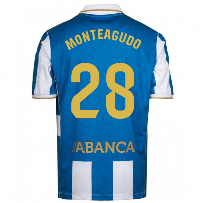 Danxen Pánské Paula Monteagudo #28 Bílá Modrá Domů Hráčské Dresy 2025/26 Dres