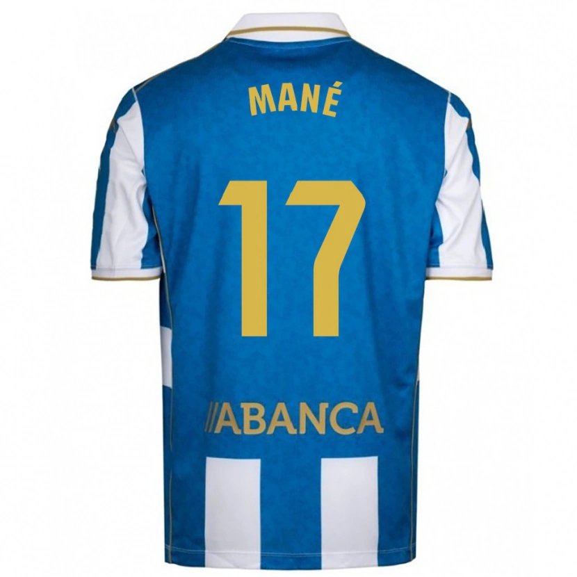 Danxen Pánské Alioune Mané #17 Bílá Modrá Domů Hráčské Dresy 2025/26 Dres