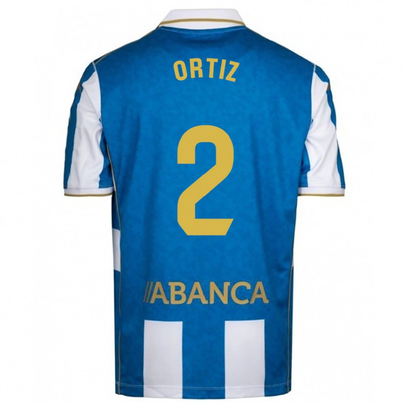 Danxen Pánské Samara Ortiz #2 Bílá Modrá Domů Hráčské Dresy 2025/26 Dres