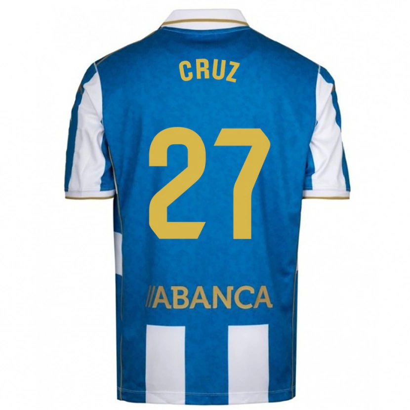 Danxen Pánské Luismi Cruz #27 Bílá Modrá Domů Hráčské Dresy 2025/26 Dres
