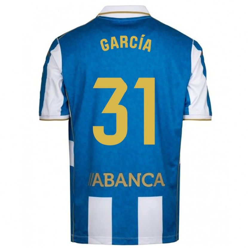 Danxen Pánské Pablo García #31 Bílá Modrá Domů Hráčské Dresy 2025/26 Dres
