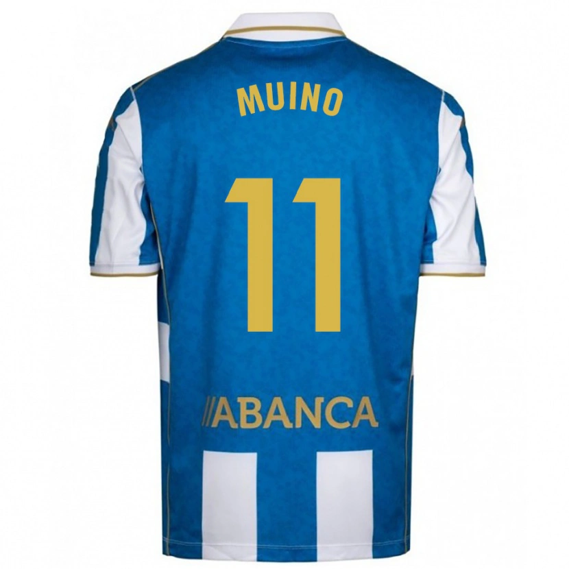 Danxen Pánské Rosalía Muiño #11 Bílá Modrá Domů Hráčské Dresy 2025/26 Dres