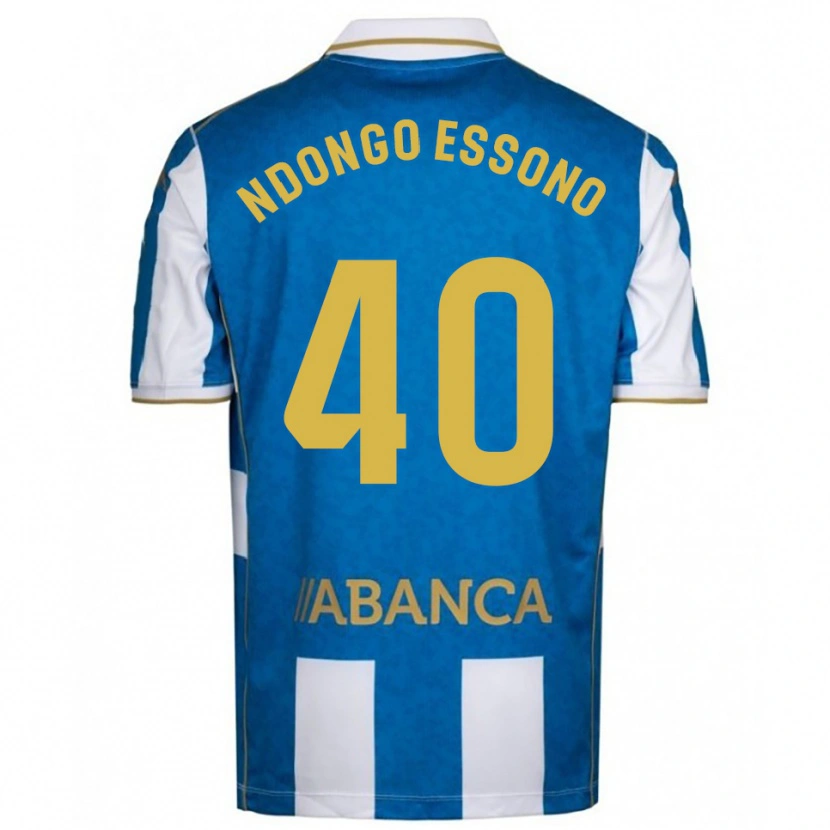 Danxen Pánské Rodrigue Essono #40 Bílá Modrá Domů Hráčské Dresy 2025/26 Dres