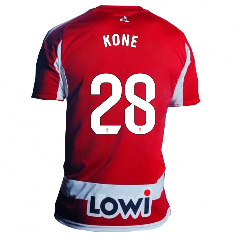 Danxen Pánské Abdoulaye Kone #28 Červená Bílá Domů Hráčské Dresy 2025/26 Dres