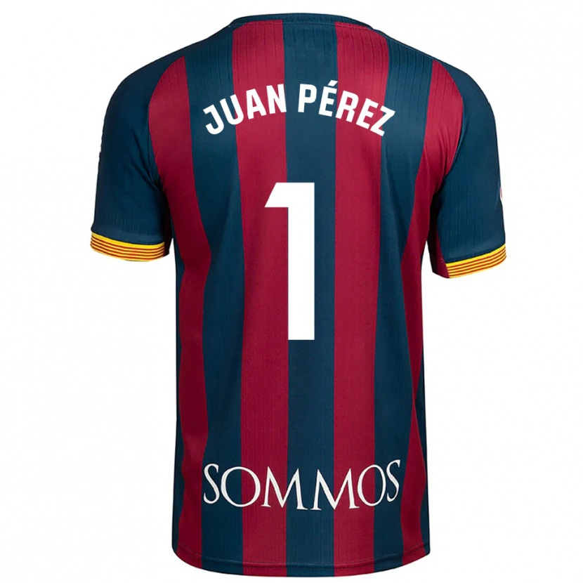Danxen Pánské Juan Pérez #1 Tmavě Modrá Červená Domů Hráčské Dresy 2025/26 Dres
