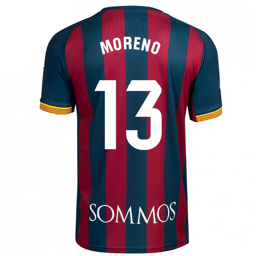 Danxen Pánské Eloy Moreno #13 Tmavě Modrá Červená Domů Hráčské Dresy 2025/26 Dres