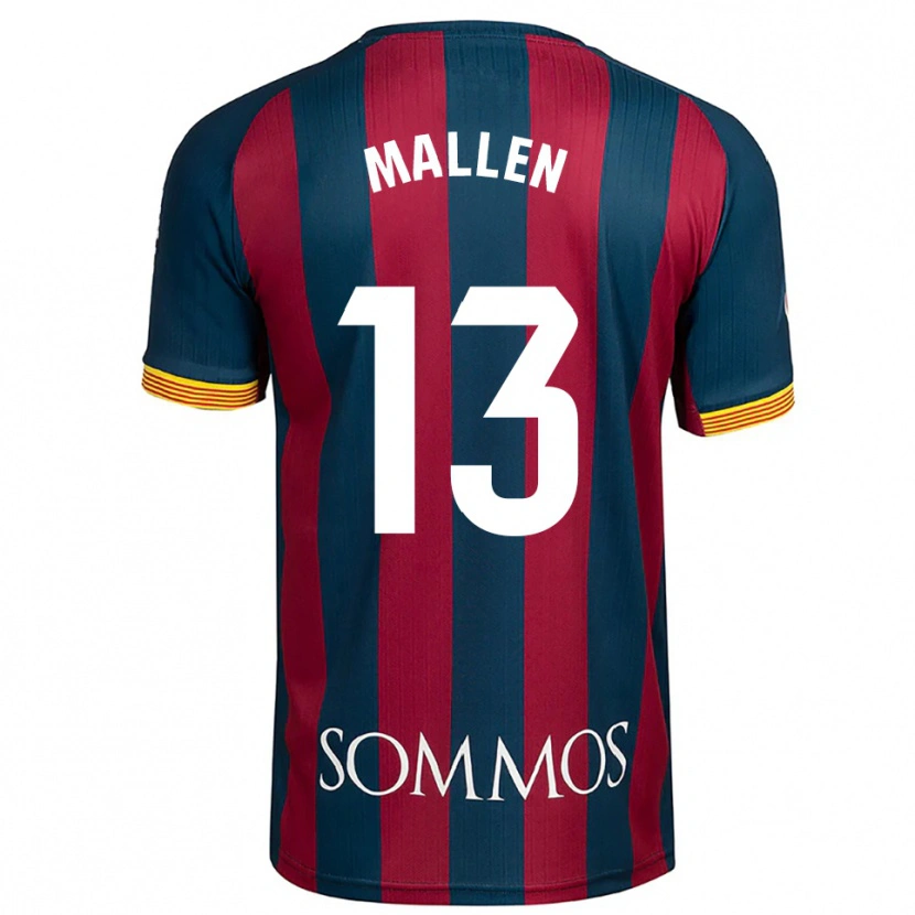 Danxen Pánské Lucía Mallén #13 Tmavě Modrá Červená Domů Hráčské Dresy 2025/26 Dres