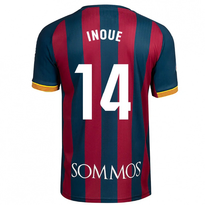 Danxen Pánské Moe Inoue #14 Tmavě Modrá Červená Domů Hráčské Dresy 2025/26 Dres