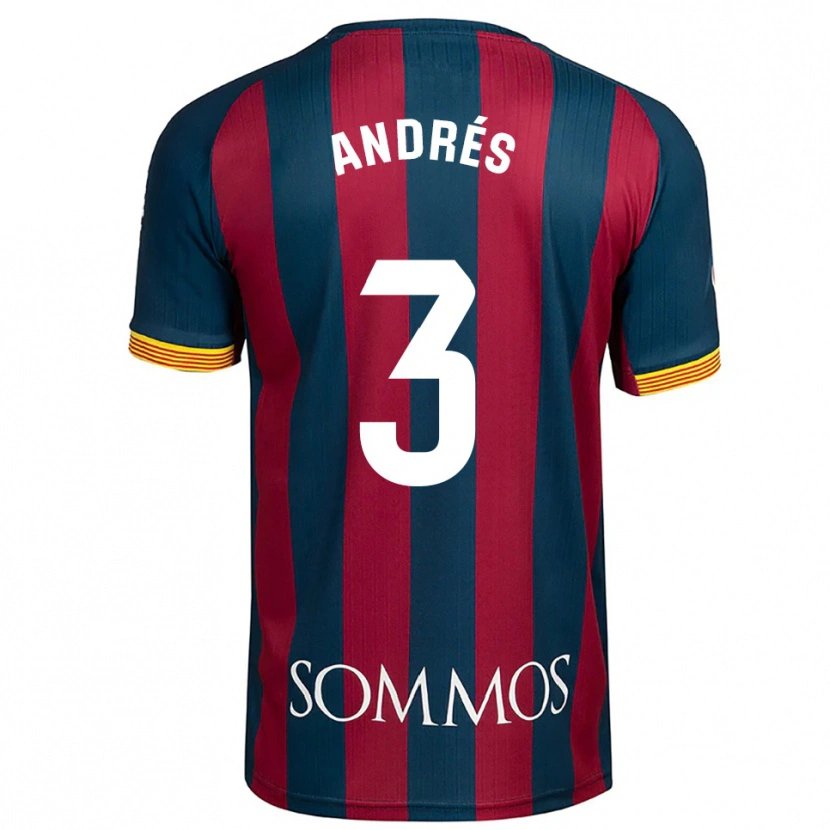 Danxen Pánské Joel Andrés #3 Tmavě Modrá Červená Domů Hráčské Dresy 2025/26 Dres