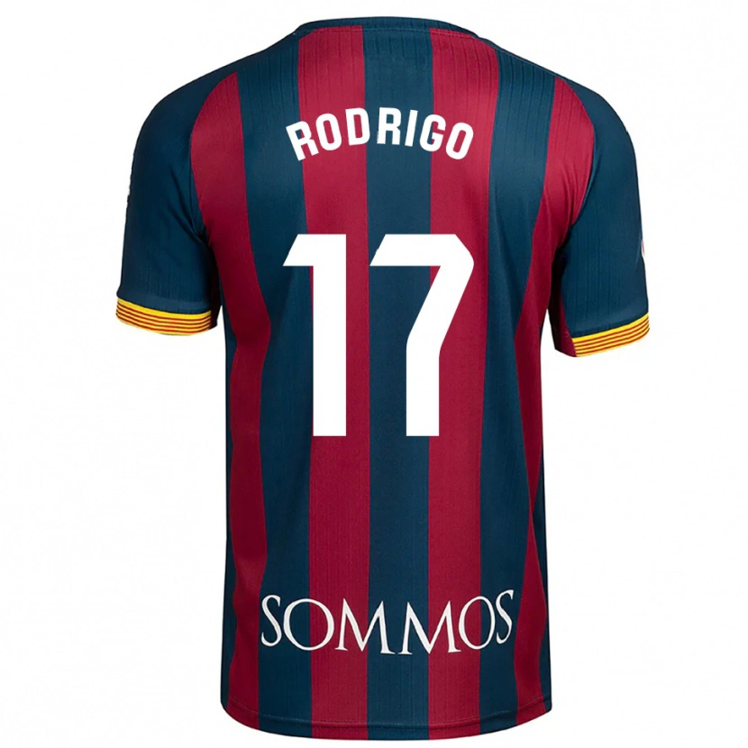 Danxen Pánské Aron Rodrigo #17 Tmavě Modrá Červená Domů Hráčské Dresy 2025/26 Dres