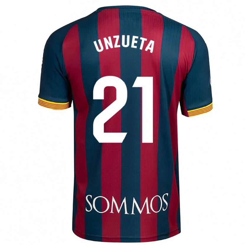 Danxen Pánské Iker Unzueta #21 Tmavě Modrá Červená Domů Hráčské Dresy 2025/26 Dres