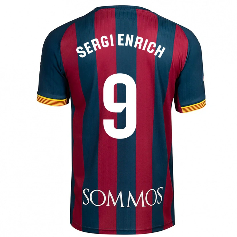 Danxen Pánské Sergi Enrich #9 Tmavě Modrá Červená Domů Hráčské Dresy 2025/26 Dres