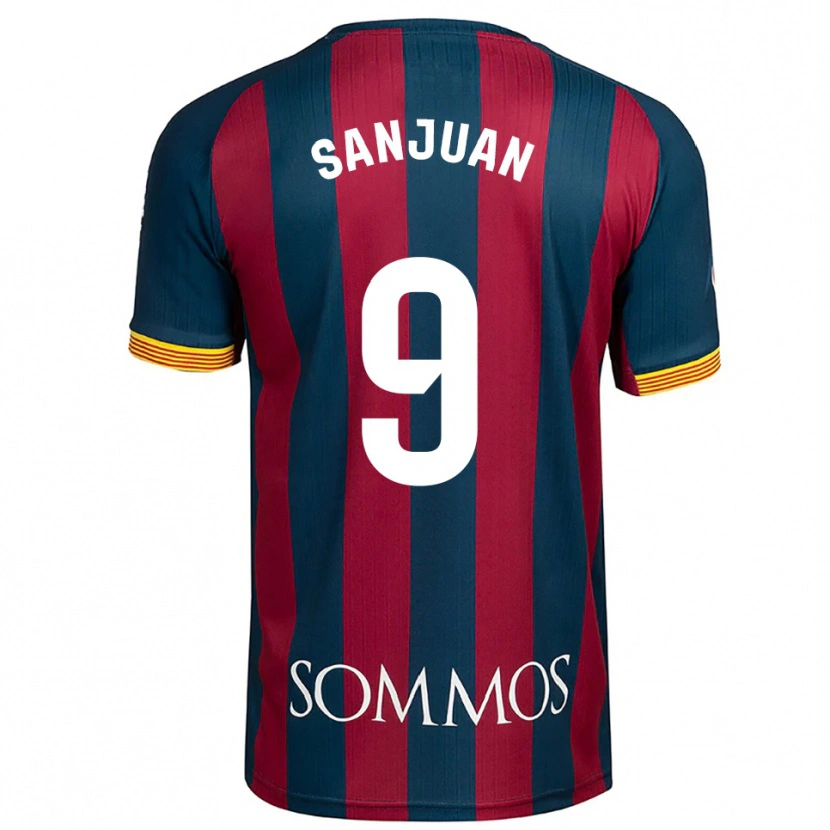 Danxen Pánské Royo Sanjuan #9 Tmavě Modrá Červená Domů Hráčské Dresy 2025/26 Dres