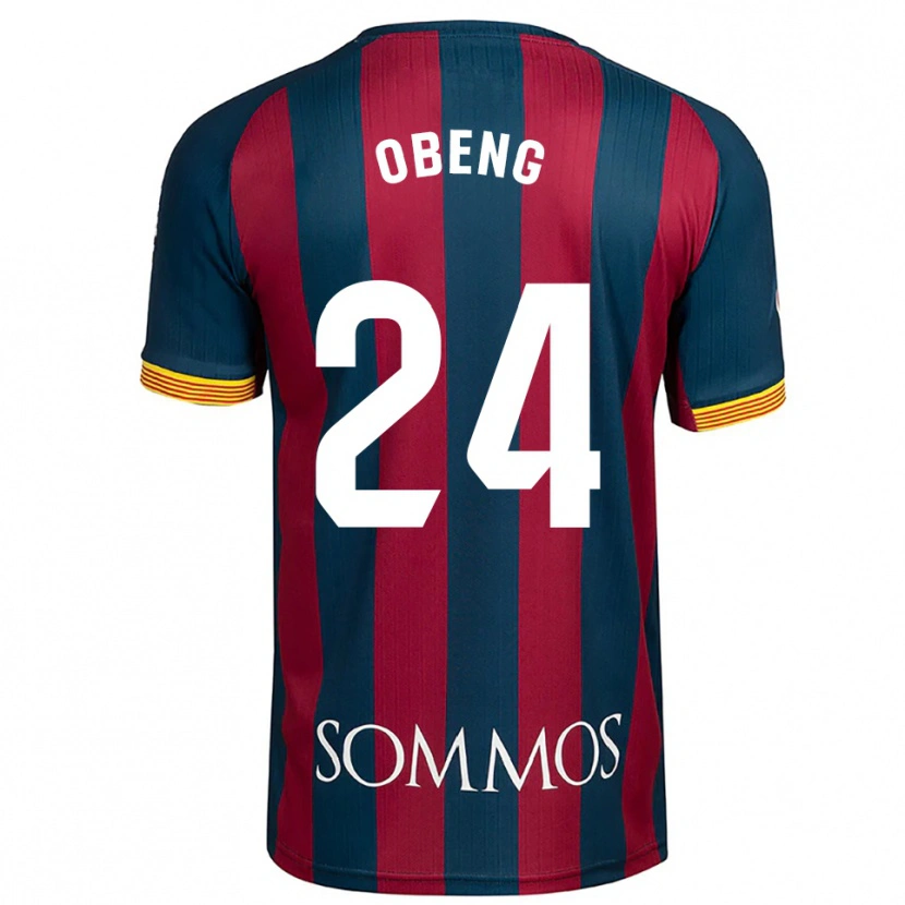 Danxen Pánské Samuel Obeng #24 Tmavě Modrá Červená Domů Hráčské Dresy 2025/26 Dres