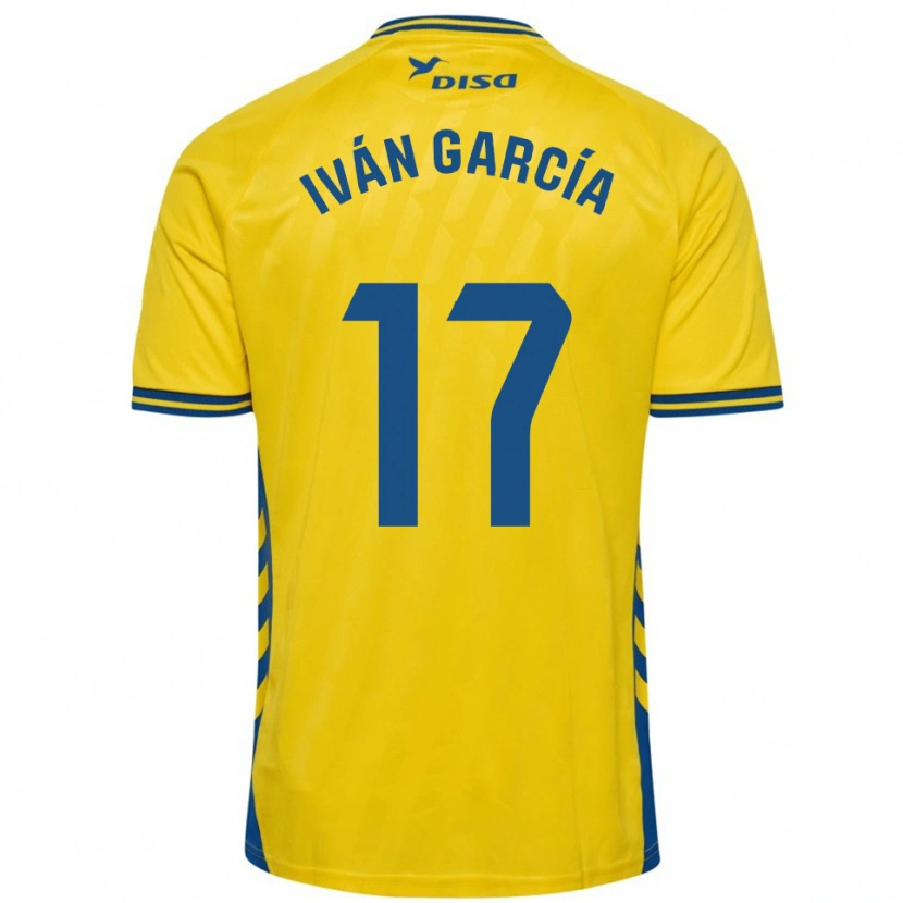 Danxen Pánské Iván García #17 Žlutá Modrá Domů Hráčské Dresy 2025/26 Dres