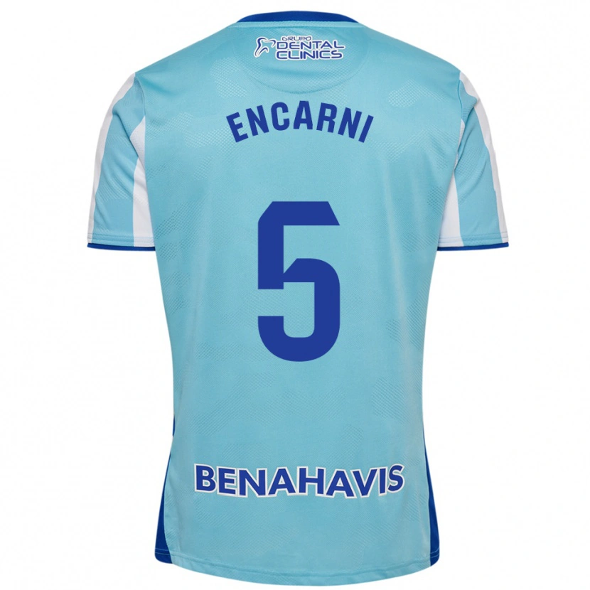 Danxen Pánské Encarni Carneros #5 Nebesky Modrá Bílá Domů Hráčské Dresy 2025/26 Dres
