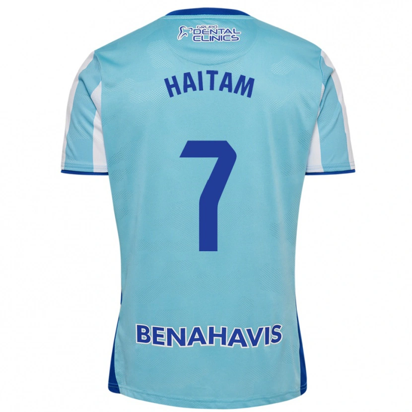 Danxen Pánské Haitam Abaida #7 Nebesky Modrá Bílá Domů Hráčské Dresy 2025/26 Dres