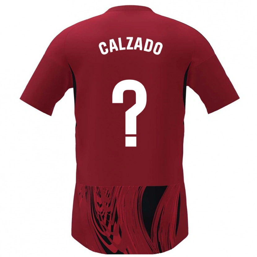Danxen Pánské Joaquín Calzado #0 Červená Černá Domů Hráčské Dresy 2025/26 Dres