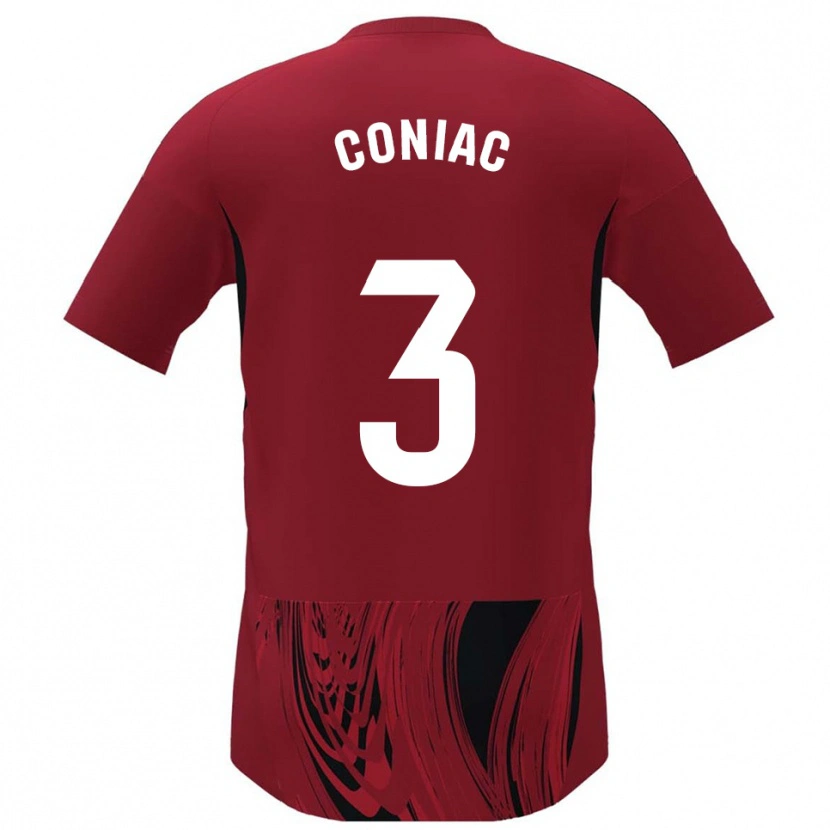 Danxen Pánské Edu Coniac #3 Červená Černá Domů Hráčské Dresy 2025/26 Dres