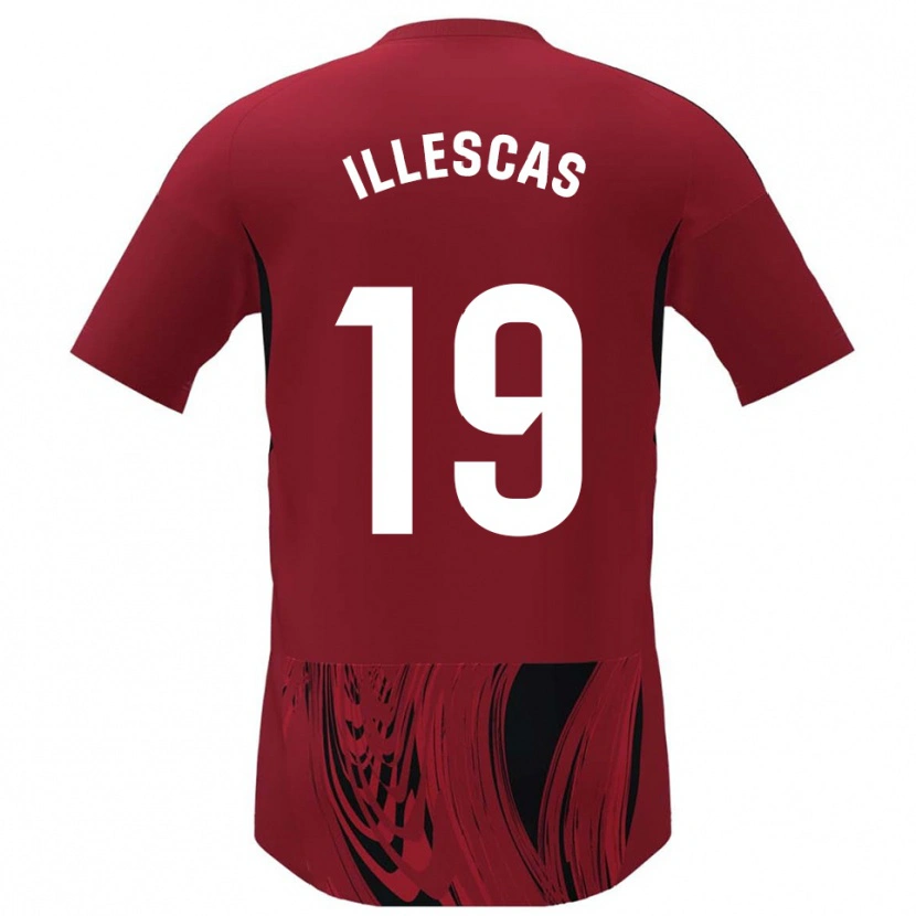 Danxen Pánské Marino Illescas #19 Červená Černá Domů Hráčské Dresy 2025/26 Dres