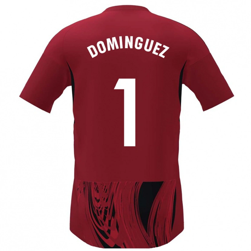 Danxen Pánské Iago Domínguez #1 Červená Černá Domů Hráčské Dresy 2025/26 Dres
