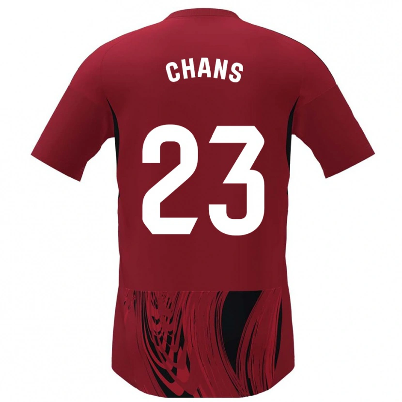 Danxen Pánské Ángel Chans #23 Červená Černá Domů Hráčské Dresy 2025/26 Dres