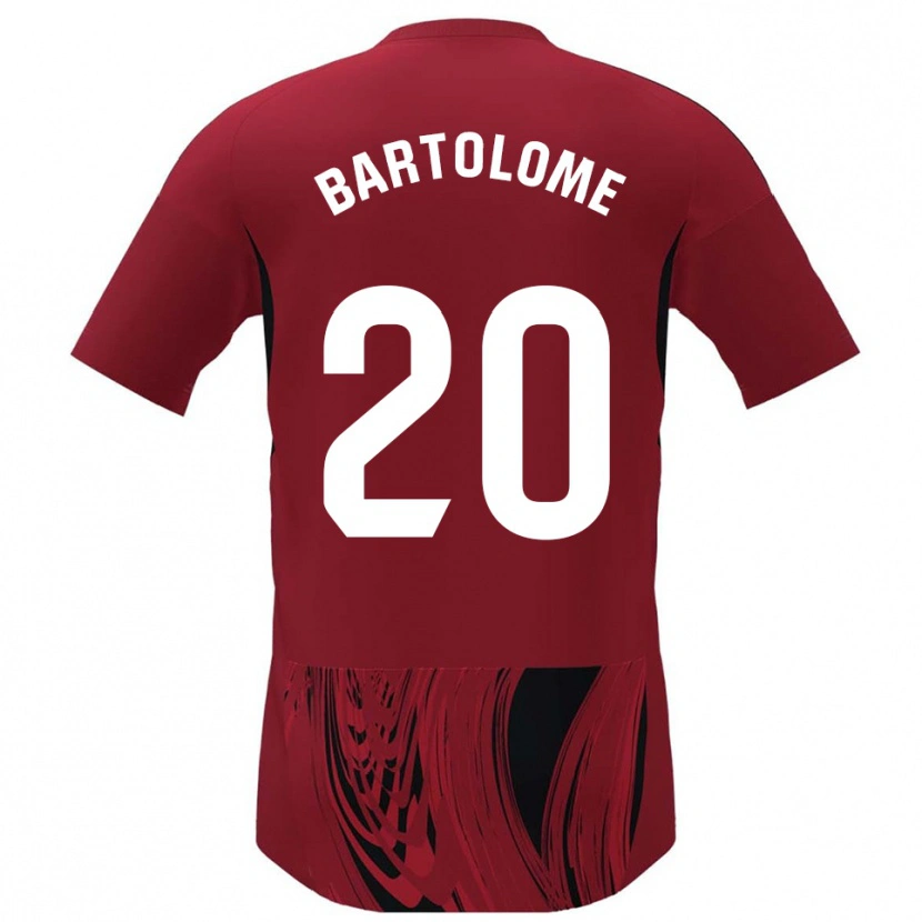 Danxen Pánské Diego Bartolomé #20 Červená Černá Domů Hráčské Dresy 2025/26 Dres