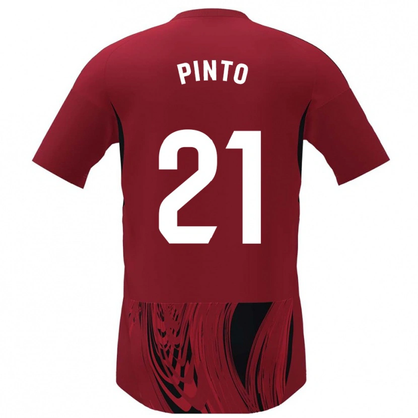 Danxen Pánské Yidne Pinto #21 Červená Černá Domů Hráčské Dresy 2025/26 Dres