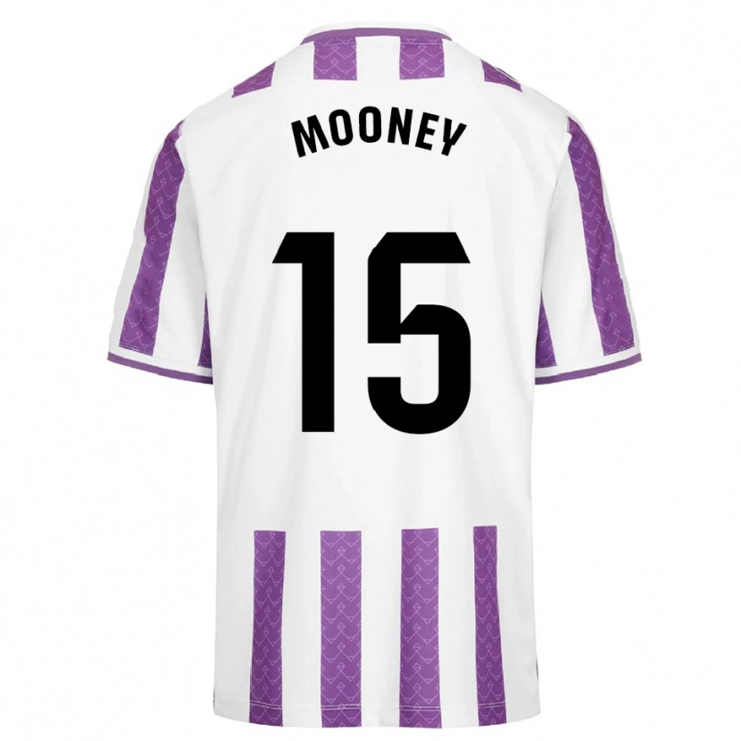 Danxen Pánské Fionn Mooney #15 Fialová Bílá Domů Hráčské Dresy 2025/26 Dres
