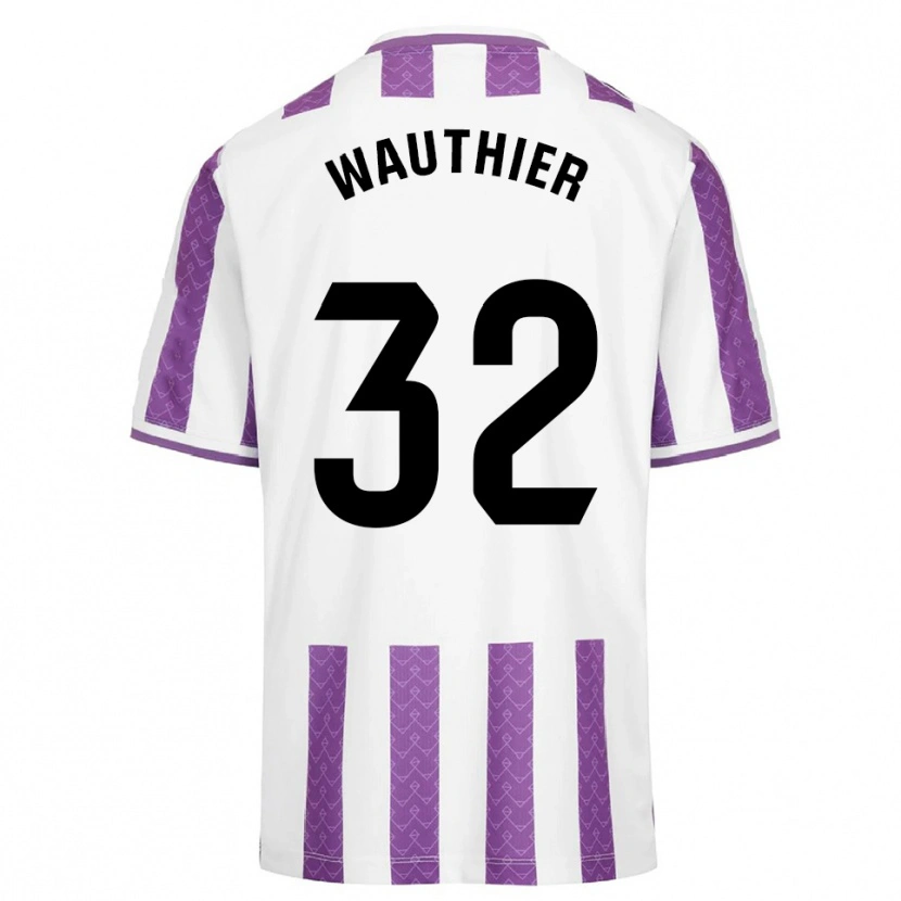 Danxen Pánské Hugo Wauthier #32 Fialová Bílá Domů Hráčské Dresy 2025/26 Dres