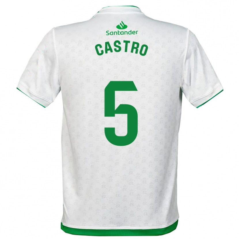 Danxen Pánské Javi Castro #5 Zelená Bílá Domů Hráčské Dresy 2025/26 Dres
