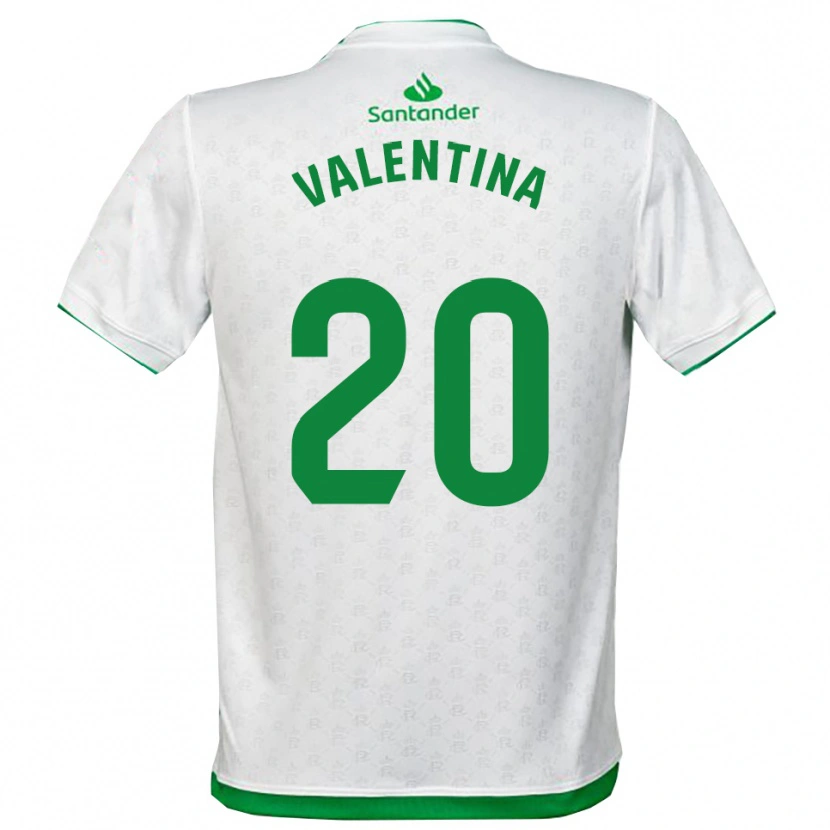 Danxen Pánské Valentina Lucumi Montoya #20 Zelená Bílá Domů Hráčské Dresy 2025/26 Dres