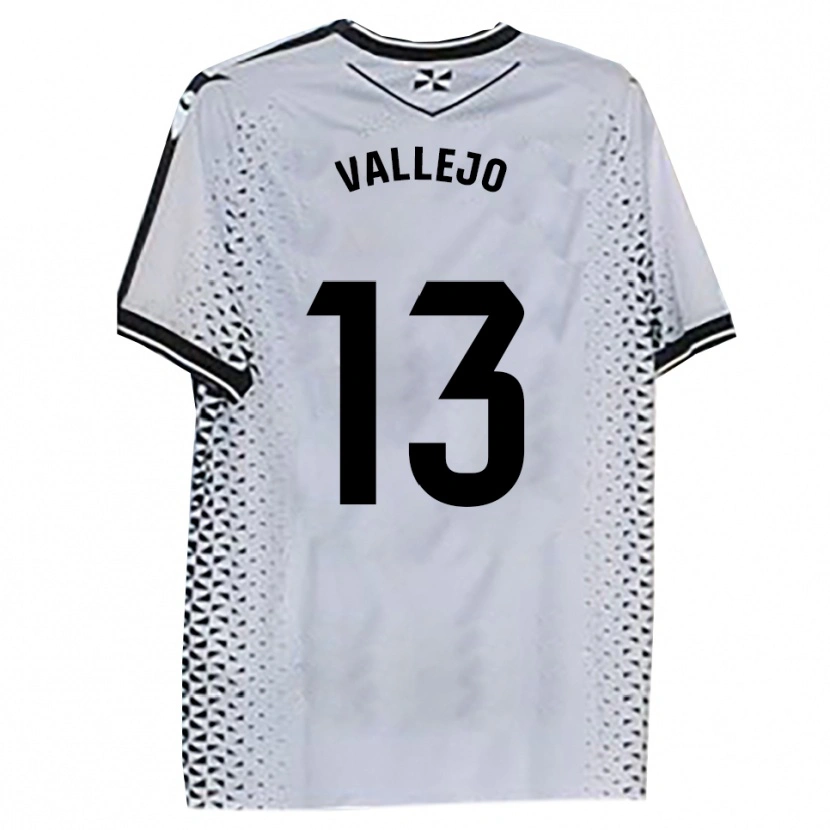 Danxen Pánské Guillermo Vallejo #13 Bílá Černá Domů Hráčské Dresy 2025/26 Dres
