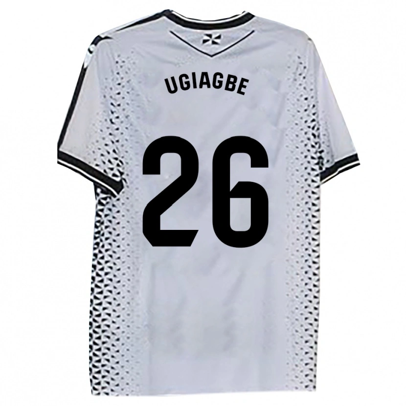 Danxen Pánské Efe Ugiagbe #26 Bílá Černá Domů Hráčské Dresy 2025/26 Dres