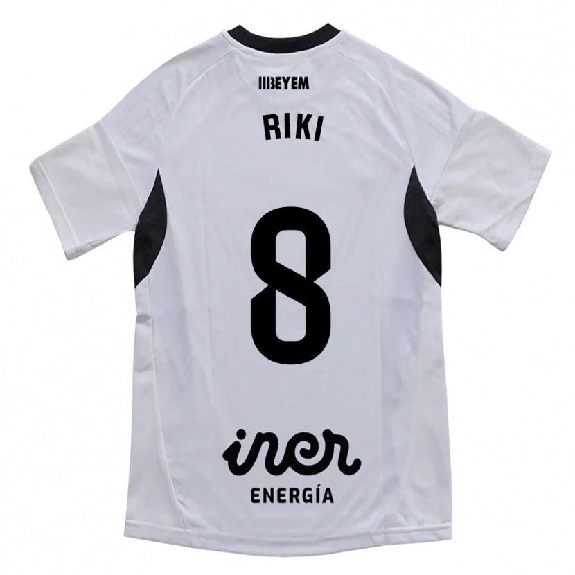 Danxen Pánské Riki Rodríguez #8 Bílá Fialová Domů Hráčské Dresy 2025/26 Dres