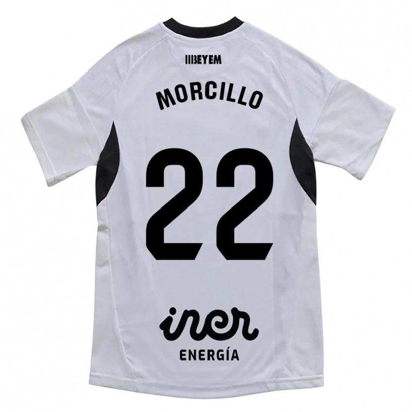 Danxen Pánské Jon Morcillo #22 Bílá Fialová Domů Hráčské Dresy 2025/26 Dres