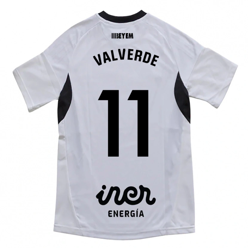 Danxen Pánské Victor Valverde #11 Bílá Fialová Domů Hráčské Dresy 2025/26 Dres