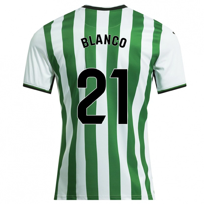 Danxen Pánské Víctor Blanco #21 Bílá Zelená Domů Hráčské Dresy 2025/26 Dres