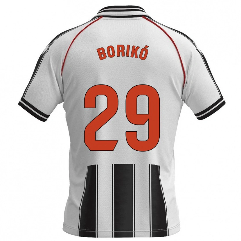 Danxen Pánské Santi Borikó #29 Bílá Černá Domů Hráčské Dresy 2025/26 Dres