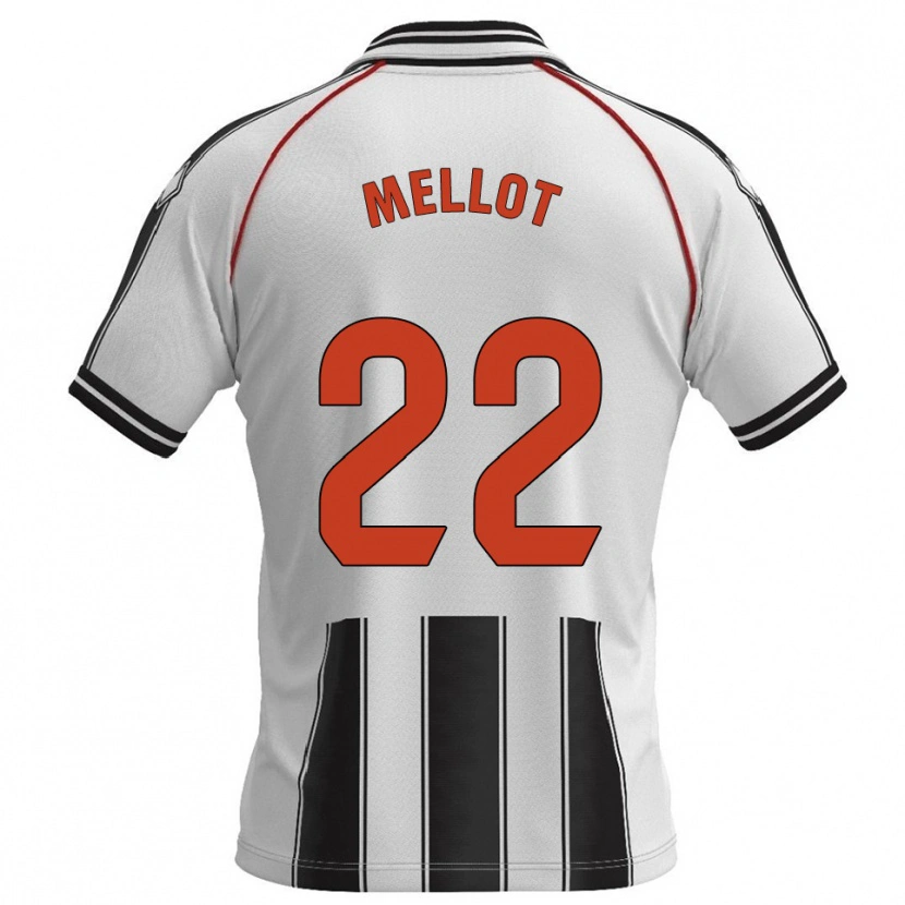 Danxen Pánské Jérémy Mellot #22 Bílá Černá Domů Hráčské Dresy 2025/26 Dres