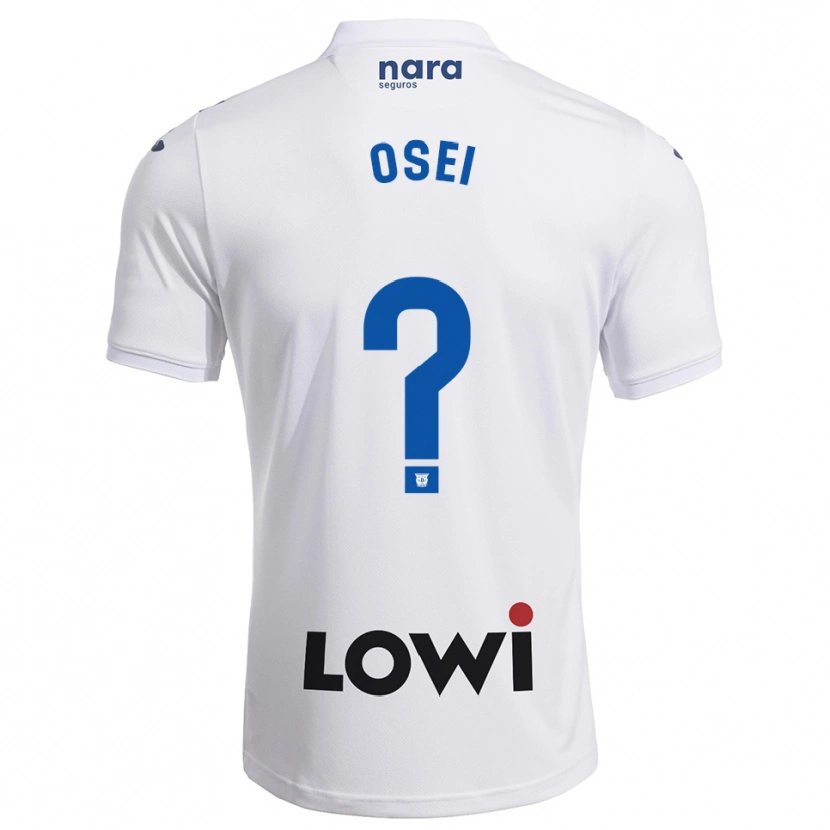 Danxen Pánské David Osei #0 Bílá Tmavě Modrá Domů Hráčské Dresy 2025/26 Dres