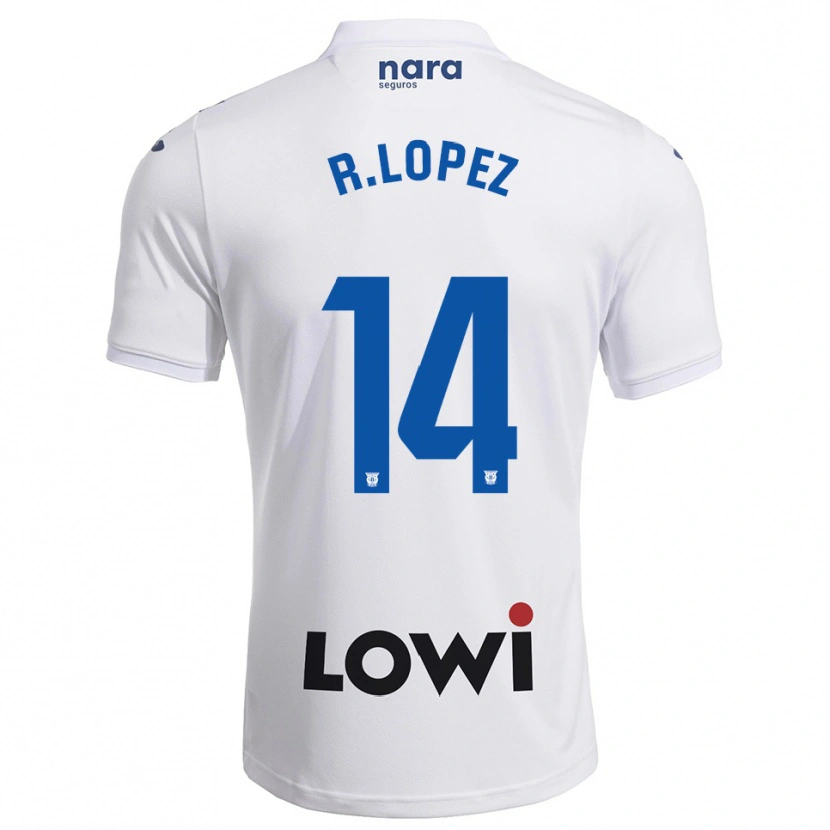 Danxen Pánské Roberto López #14 Bílá Tmavě Modrá Domů Hráčské Dresy 2025/26 Dres