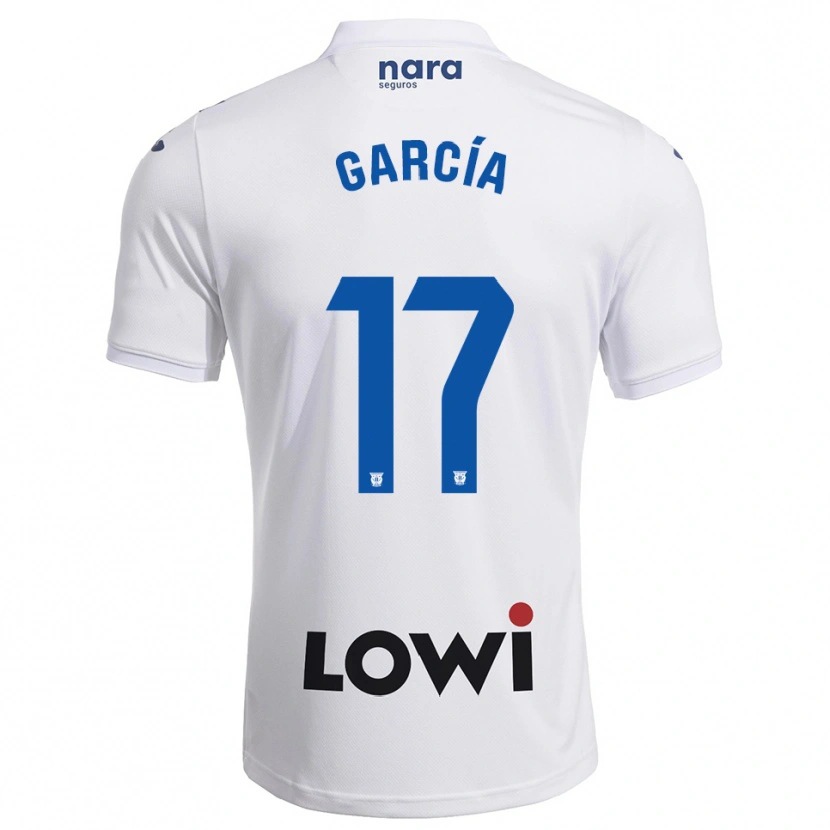 Danxen Pánské Naim García #17 Bílá Tmavě Modrá Domů Hráčské Dresy 2025/26 Dres