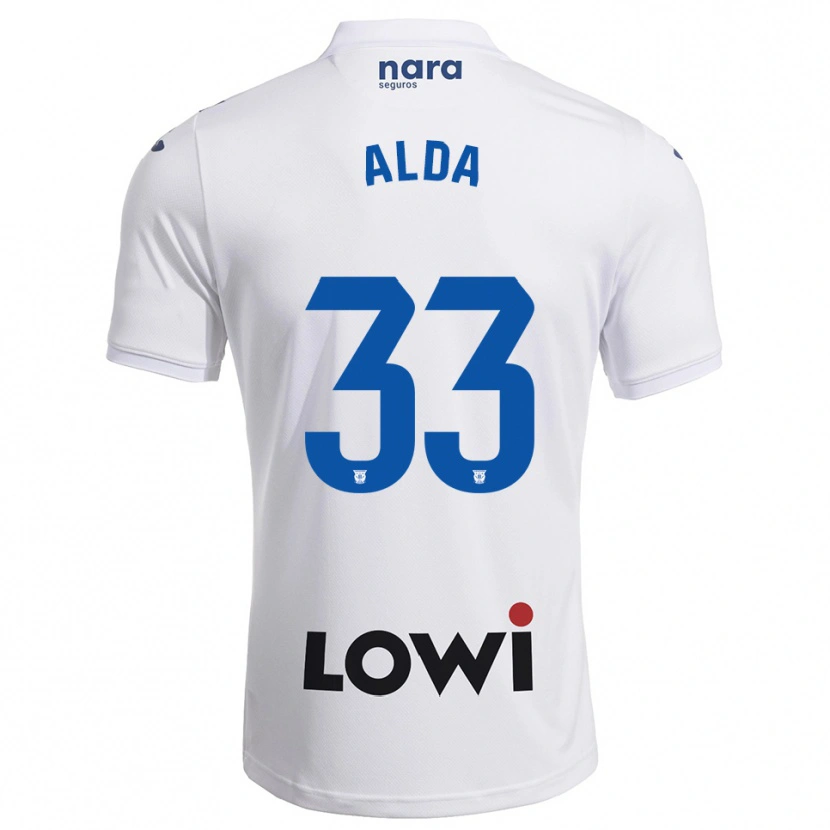 Danxen Pánské Álex Alda #33 Bílá Tmavě Modrá Domů Hráčské Dresy 2025/26 Dres