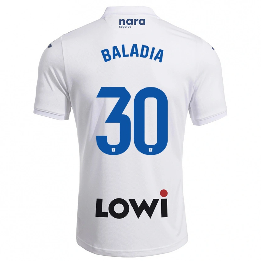 Danxen Pánské David Baladia #30 Bílá Tmavě Modrá Domů Hráčské Dresy 2025/26 Dres