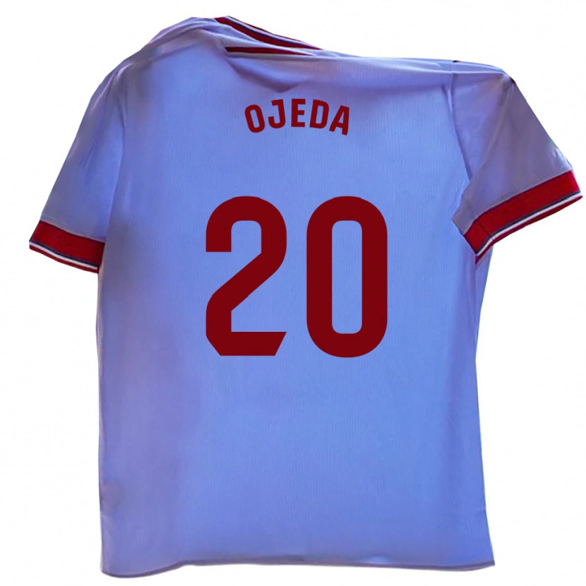 Danxen Pánské Thiago Ojeda #20 Bílá Červená Domů Hráčské Dresy 2025/26 Dres