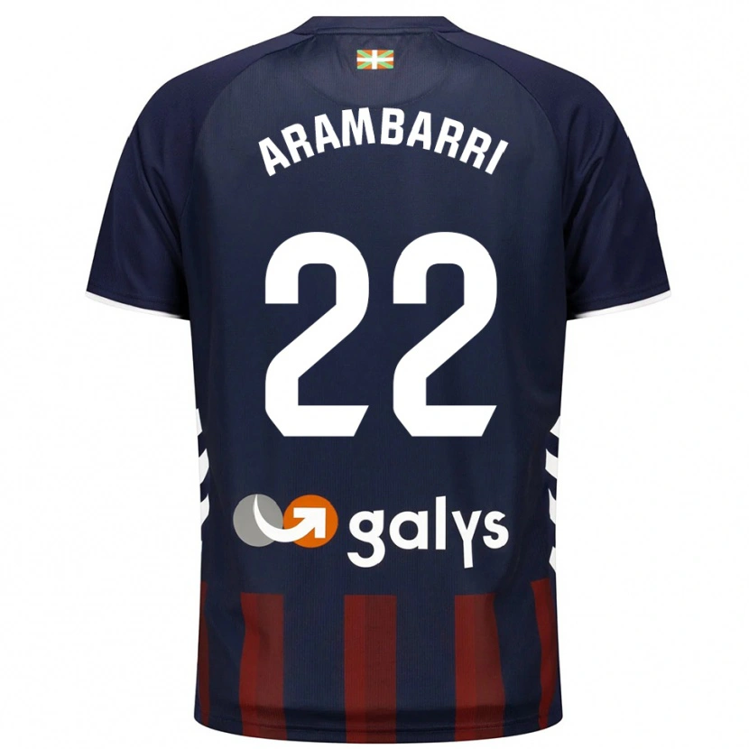 Danxen Pánské Aritz Arambarri #22 Tmavě Modrá Červená Domů Hráčské Dresy 2025/26 Dres
