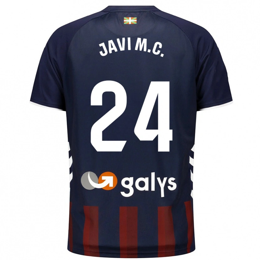 Danxen Pánské Javi Martínez #24 Tmavě Modrá Červená Domů Hráčské Dresy 2025/26 Dres
