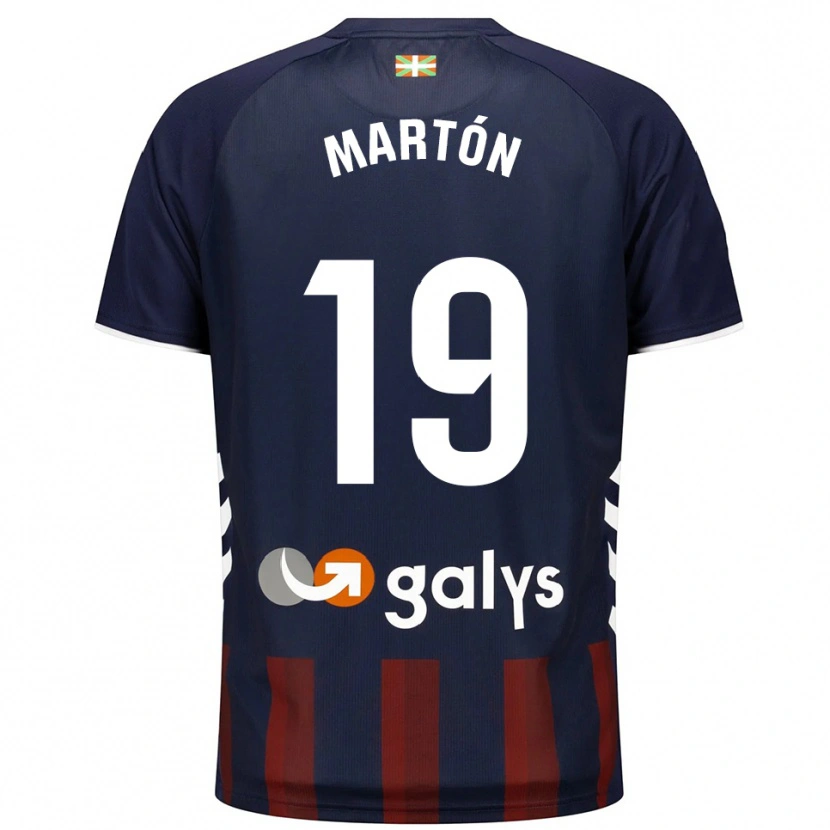 Danxen Pánské Javi Martón #19 Tmavě Modrá Červená Domů Hráčské Dresy 2025/26 Dres