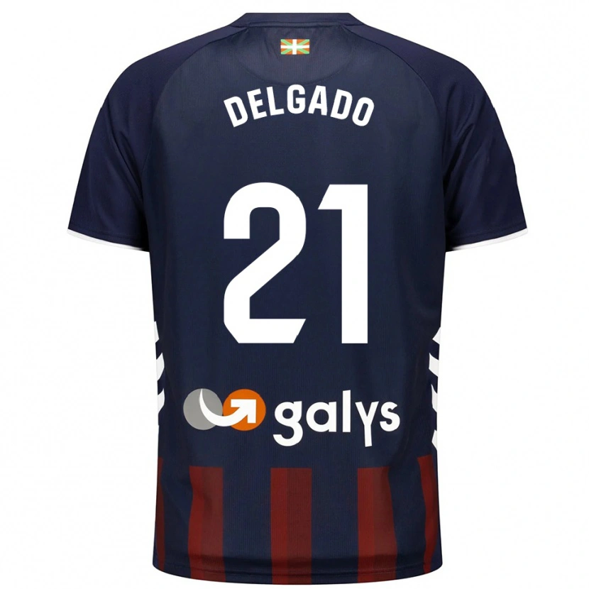 Danxen Pánské Marc Delgado #21 Tmavě Modrá Červená Domů Hráčské Dresy 2025/26 Dres